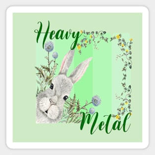 Heavy Metal Rabbits Magnet